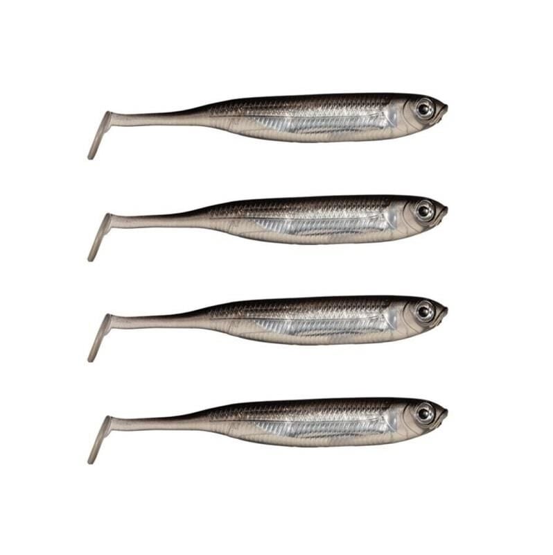 Ryuji Real Fish 10cm 4.5gr Silikon Yem 4 Adet Silver