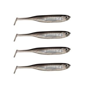 Ryuji Real Fish 10cm 4.5gr Silikon Yem 4 Adet Silver