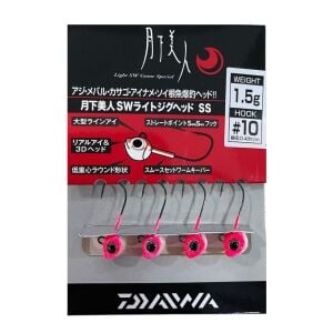 Daiwa Gekkabijin SW Light Jig Head SS Glow 10 No İğne 1.5gr 4 Adet