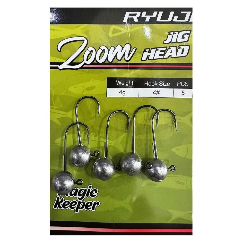 Ryuji Zoom 4gr İğne No:4 Çentiksiz Zoka Jighead 5 Adet