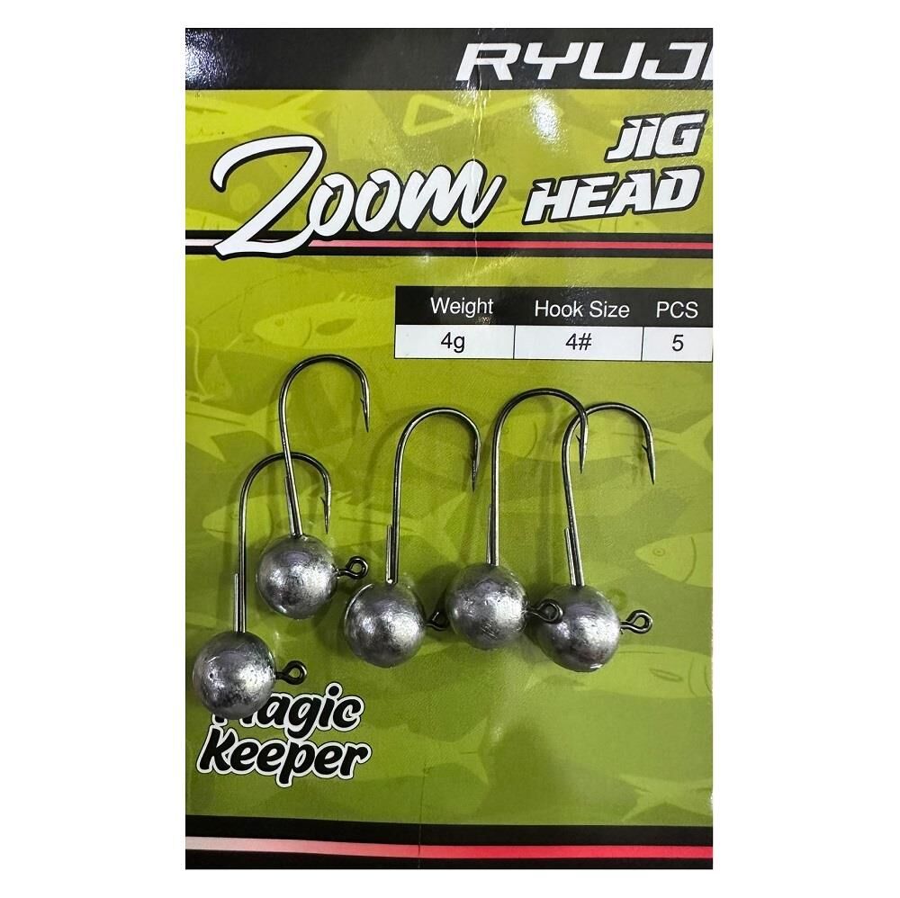 Ryuji Zoom 4gr İğne No:4 Çentiksiz Zoka Jighead 5 Adet
