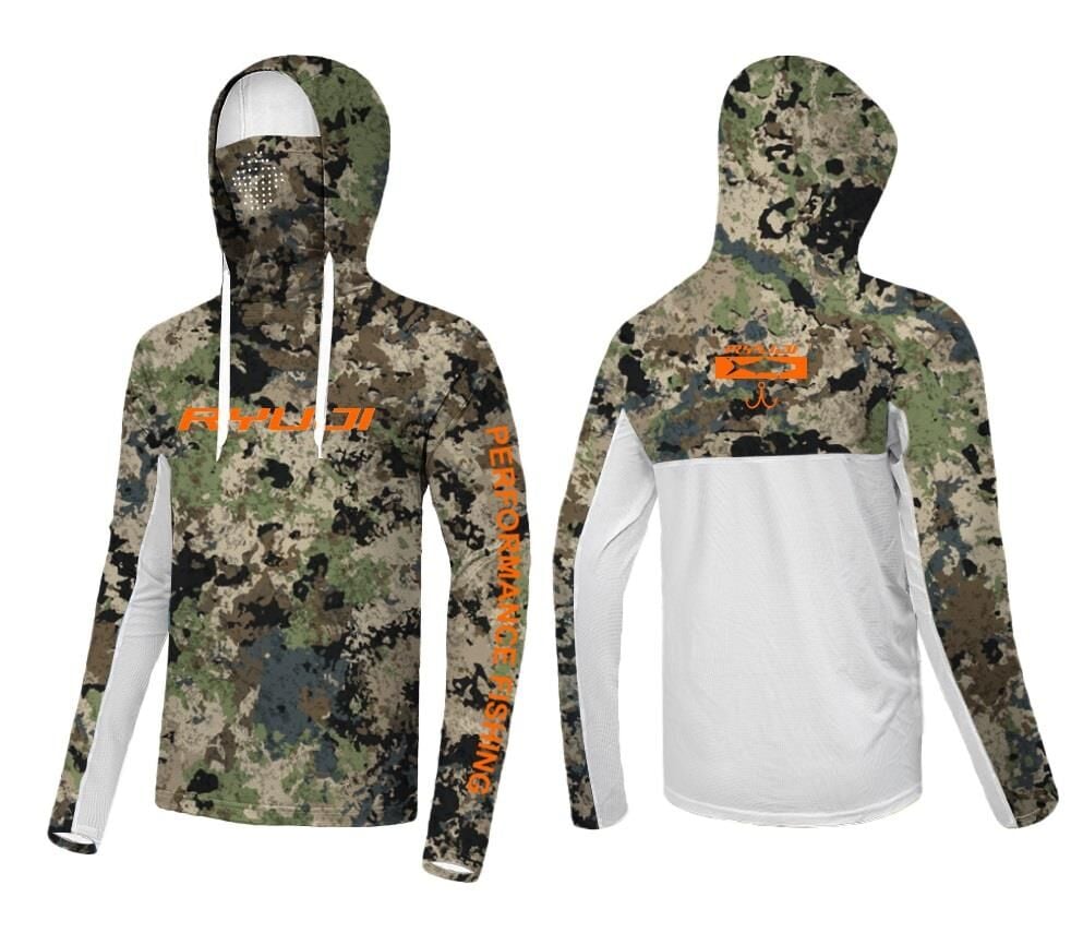 Ryuji UV Korumalı Uzun Kollu Balıkçı T-Shirt XL Beden Camo