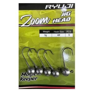 Ryuji Zoom 3gr İğne No:4 Çentiksiz Zoka Jighead 5 Adet