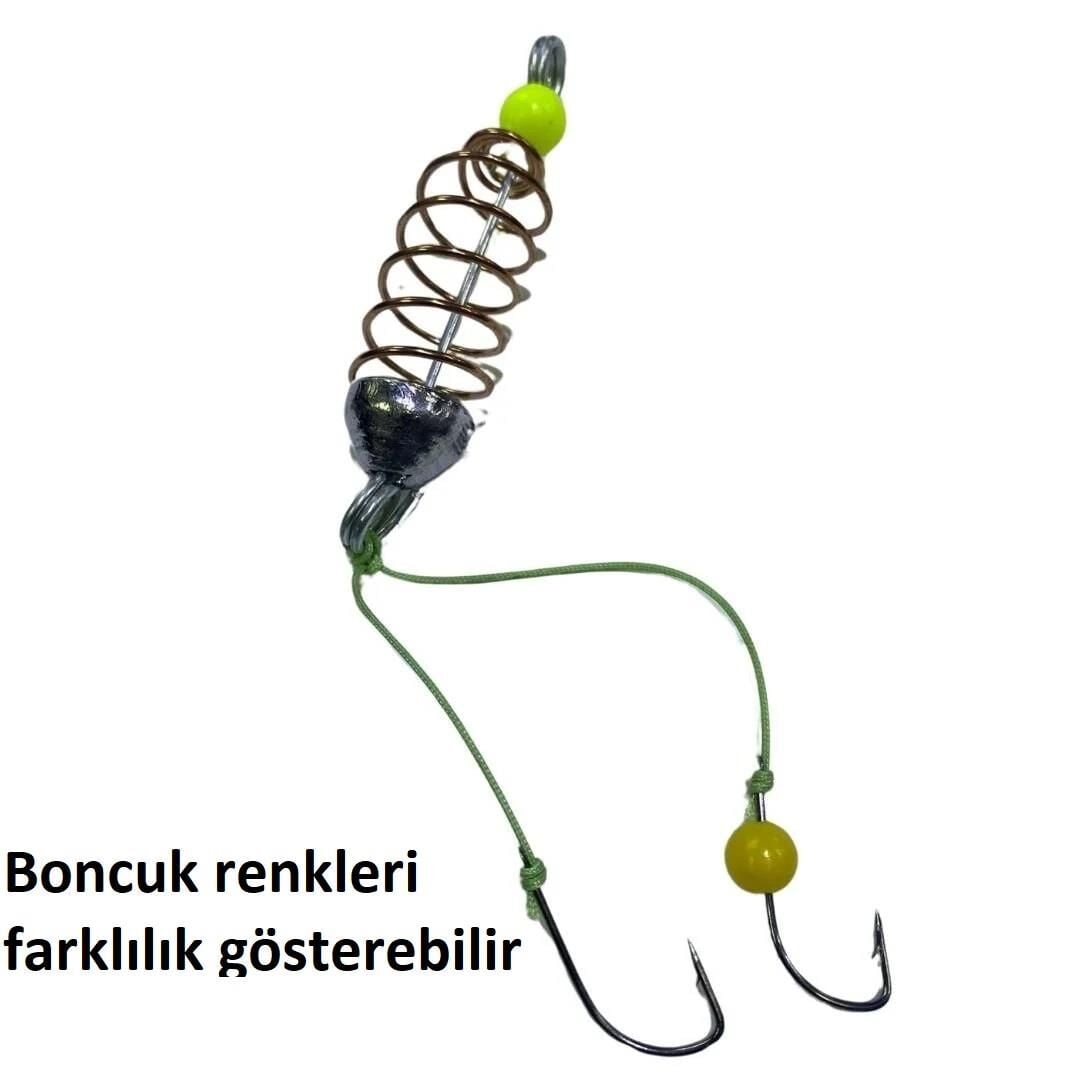 Boncuklu 2 İğneli Kurşunlu Mini Sazan Yayı