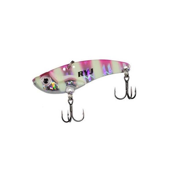 Ryuji Mirror Vib 5.6cm 15gr Vibrasyon Jig Yem Pink Zebra Glow