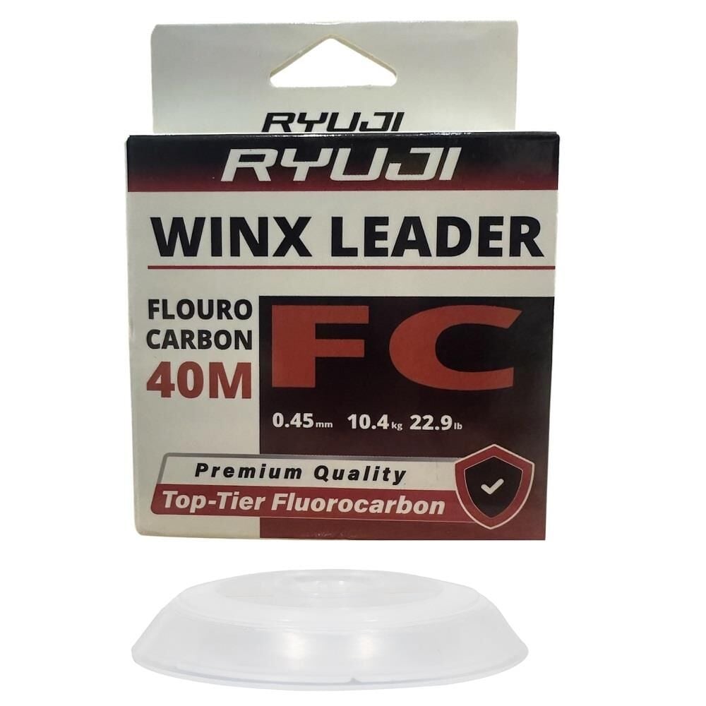 Ryuji WinX FC 40mt 0.45mm %100 Fluorocarbon Leader Misina