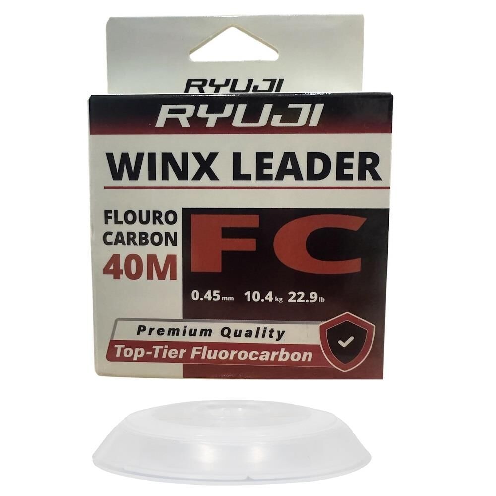 Ryuji WinX FC 40mt 0.45mm %100 Fluorocarbon Leader Misina