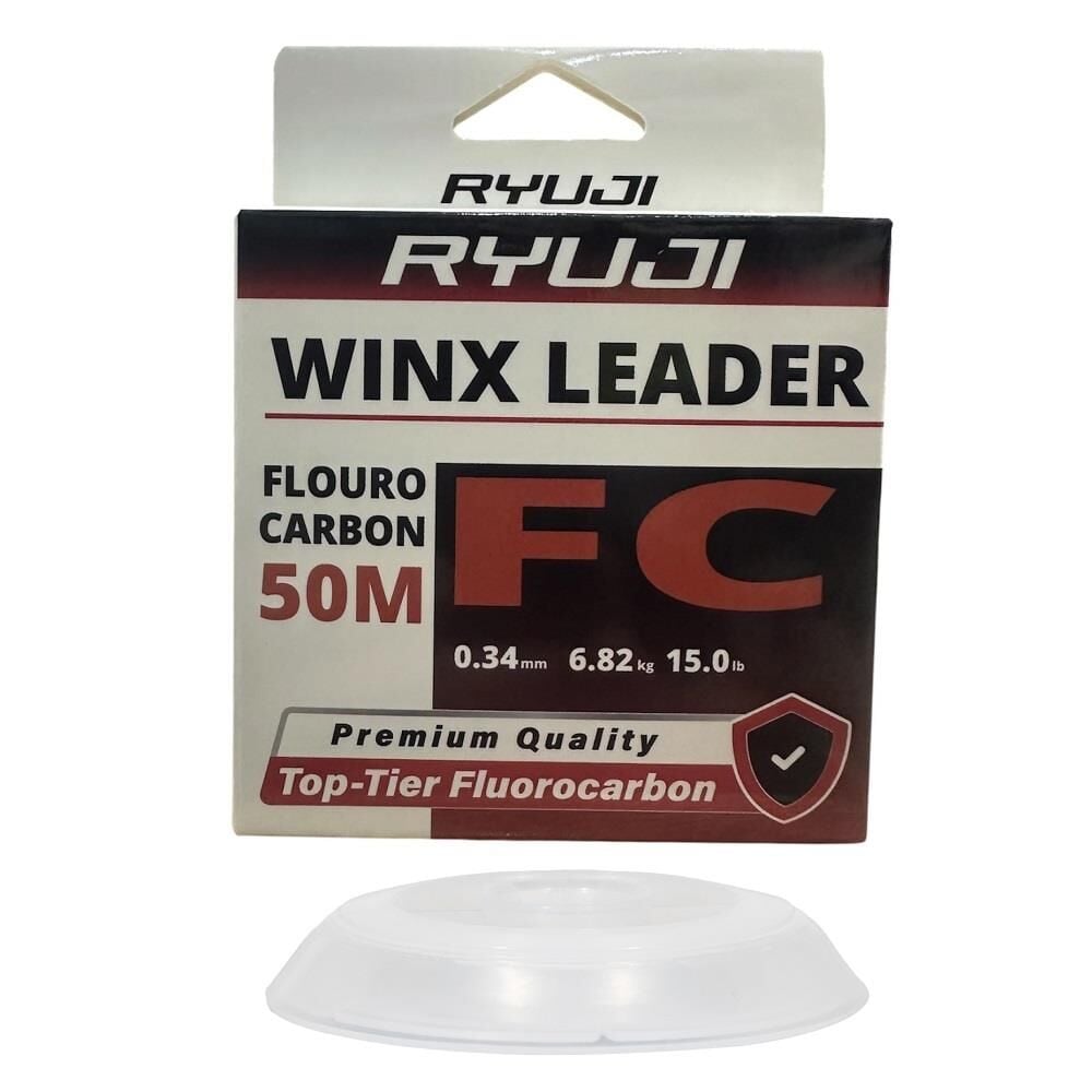 Ryuji WinX FC 50mt 0.34mm %100 Fluorocarbon Leader Misina