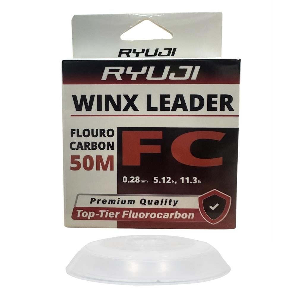 Ryuji WinX FC 50mt 0.28mm %100 Fluorocarbon Leader Misina