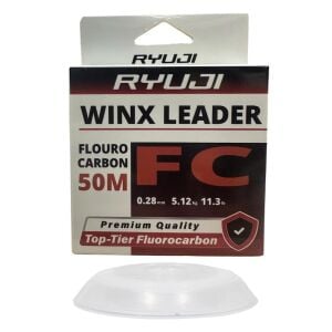 Ryuji WinX FC 50mt 0.28mm %100 Fluorocarbon Leader Misina