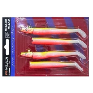 Ryuji Snake Shad 12cm 16gr (2 Jighead + 4  Silikon) 1 Chart Back UV