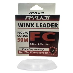 Ryuji WinX FC 50mt 0.26mm %100 Fluorocarbon Leader Misina