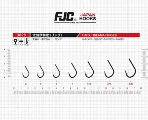 FJC 3828 No:2/0 Isema Futoji Black Nikel Olta İğnesi 9 Adet