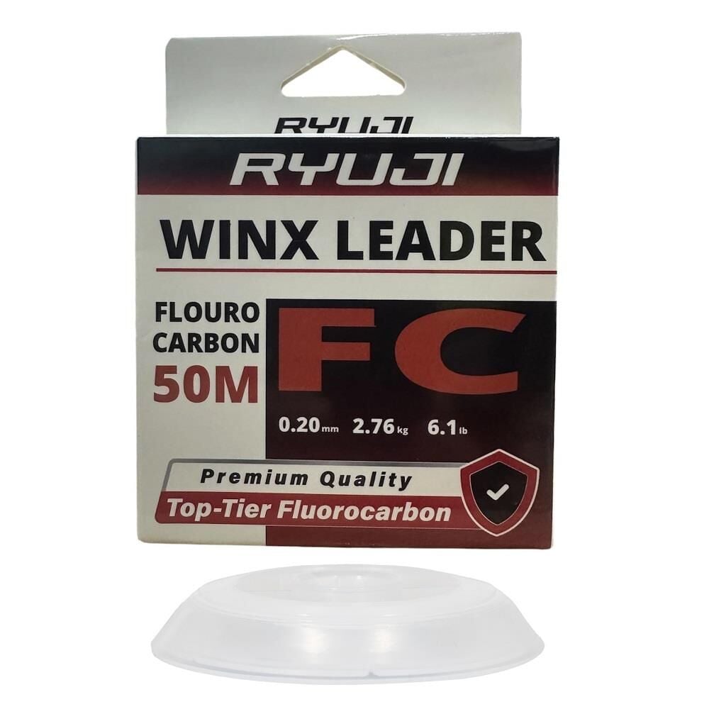 Ryuji WinX FC 50mt 0.20mm %100 Fluorocarbon Leader Misina