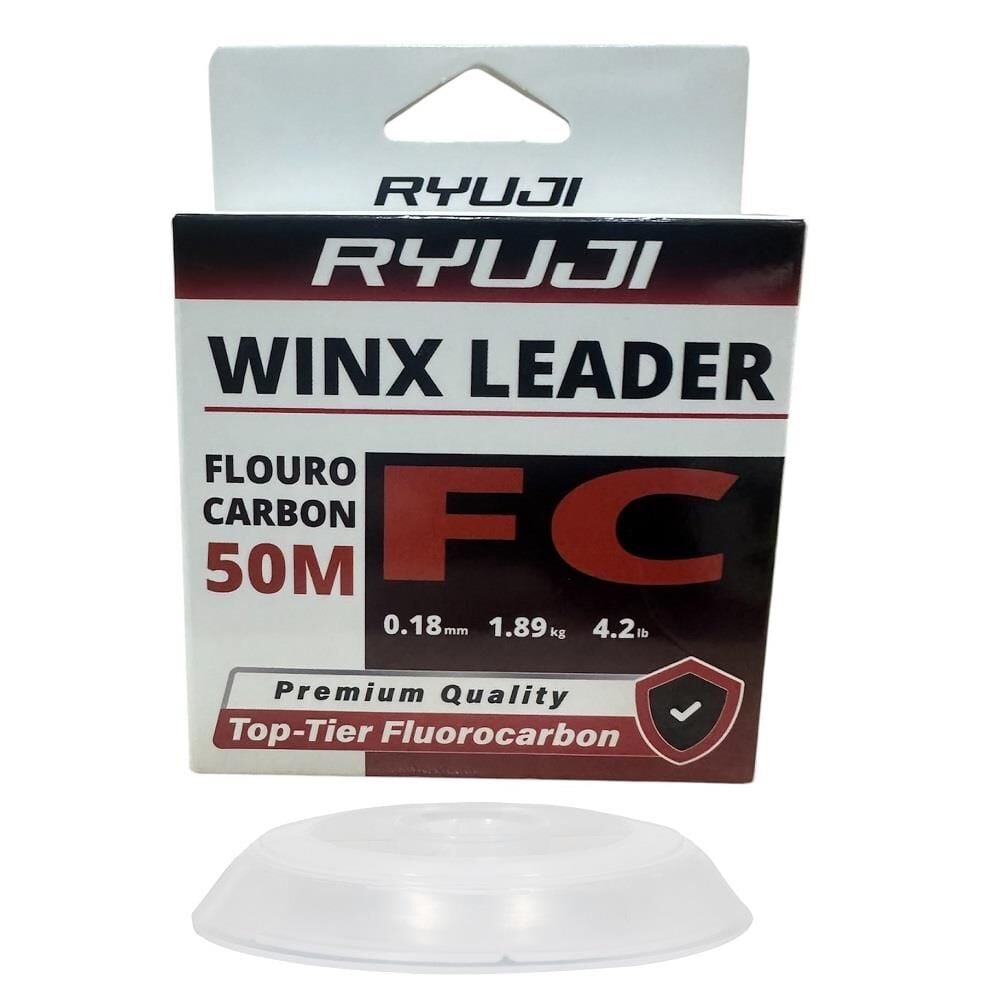 Ryuji WinX FC 50mt 0.18mm %100 Fluorocarbon Leader Misina