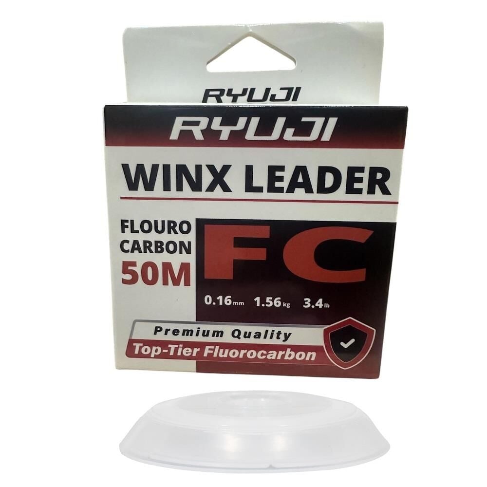 Ryuji WinX FC 50mt 0.16mm %100 Fluorocarbon Leader Misina