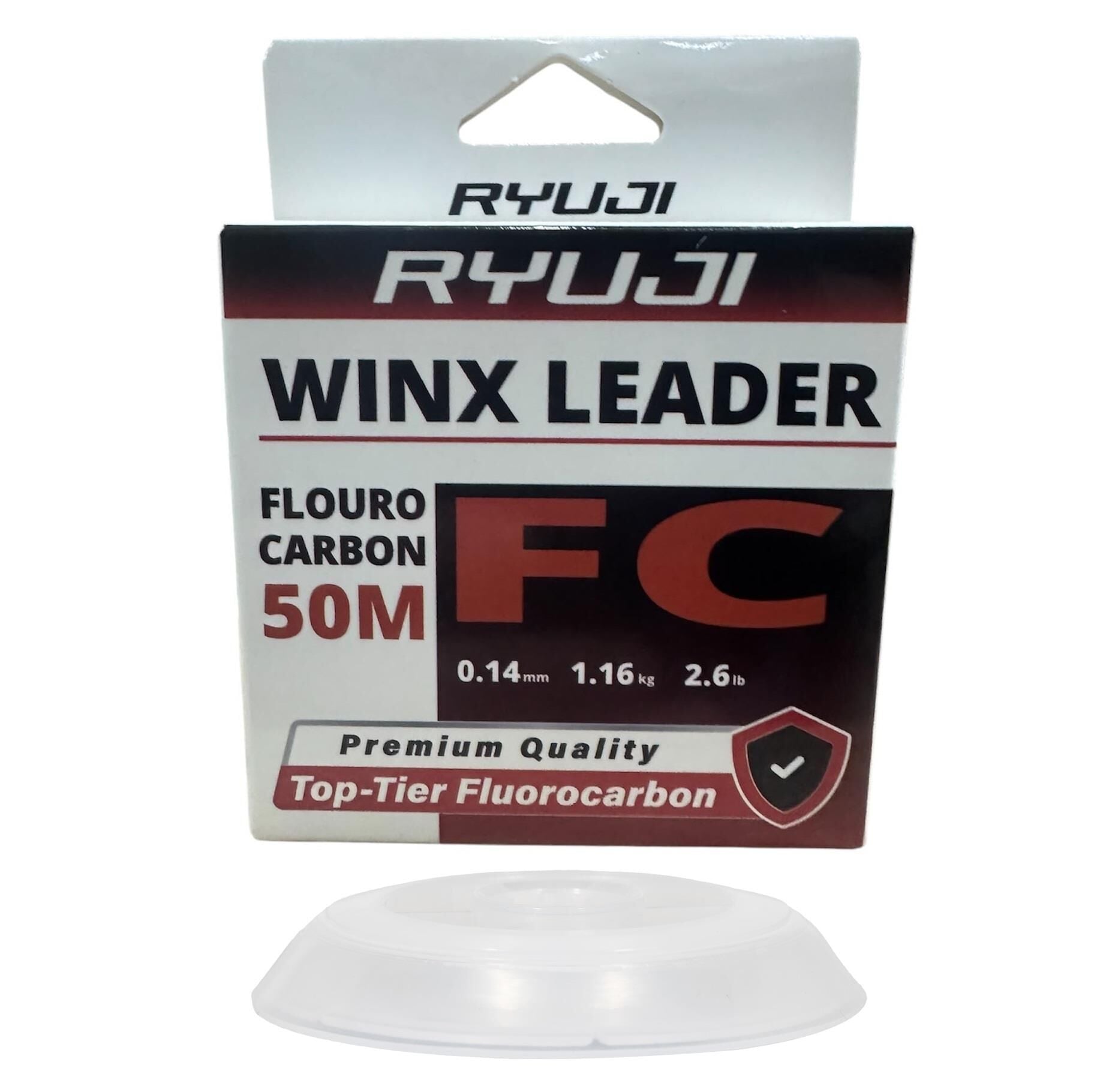 Ryuji WinX FC 50mt 0.14mm %100 Fluorocarbon Leader Misina