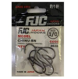 FJC 3628 No:1/0 Chinu Black Nikel Olta İğnesi 7 Adet