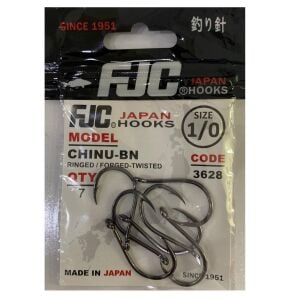 FJC 3628 No:1/0 Chinu Black Nikel Olta İğnesi 7 Adet