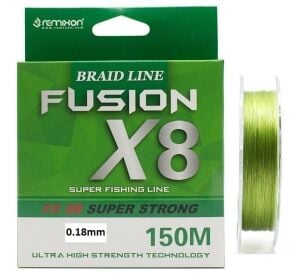 Remixon Fusion 150m 0.18mm X8 Green 8 Kat İp Misina