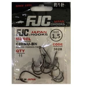 FJC 3628 No:1.5 Chinu Black Nikel Olta İğnesi 11 Adet