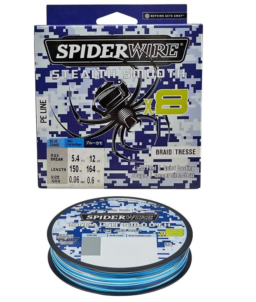 SpiderWire 8X 0.06mm 150m Stealth Smooth İp Misina Blue Camo