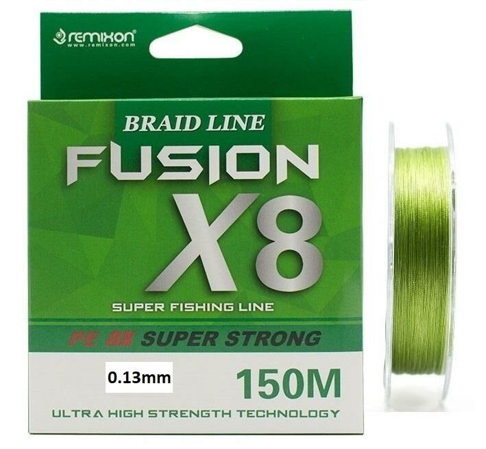 Remixon Fusion 150m 0.13mm X8 Green 8 Kat İp Misina