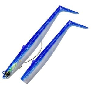 Savage Gear Sandeel V2 Weedless 11.5 cm 22 gr 2+1 Blue Pearl Silver