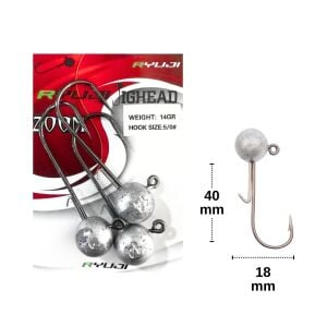 Ryuji 14gr İğne No:5/0 Zoka Jighead (3 Adet)
