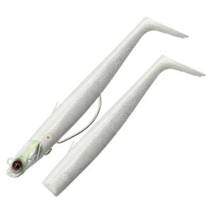 Savage Gear Sandeel V2 Weedless 11.5 cm 22 gr 2+1 Wihte Pearl Silver