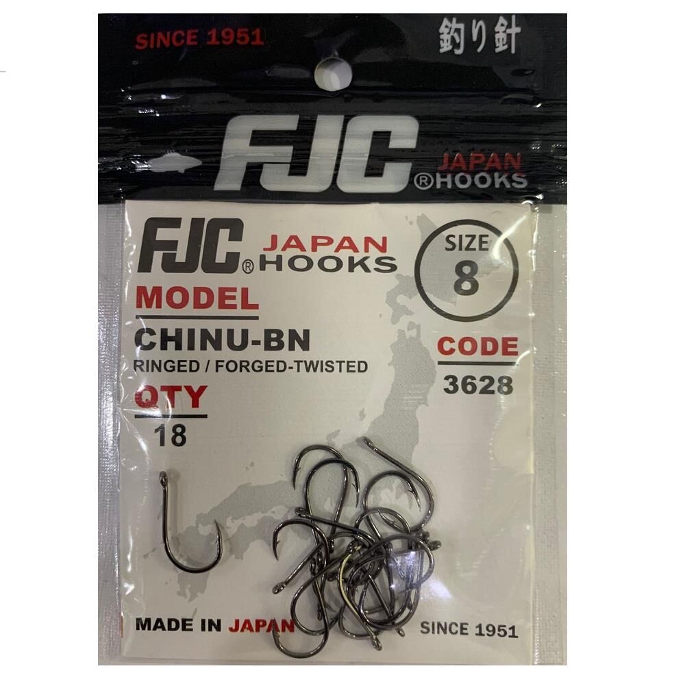 FJC 3628 No:8 Chinu Black Nikel Olta İğnesi 18 Adet