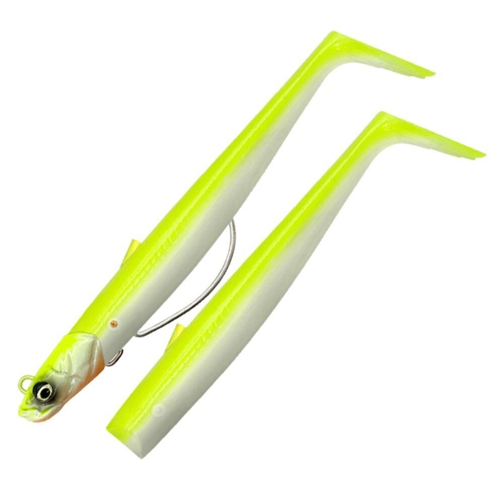 Savage Gear Sandeel V2 Weedless 11.5 cm 22 gr 2+1 Lemon Back