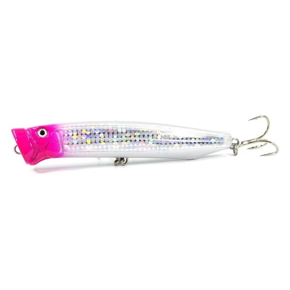 Fujin Salt Popper 12cm 30gr Su Üstü Maket Balık 030 Pink Head Shiny