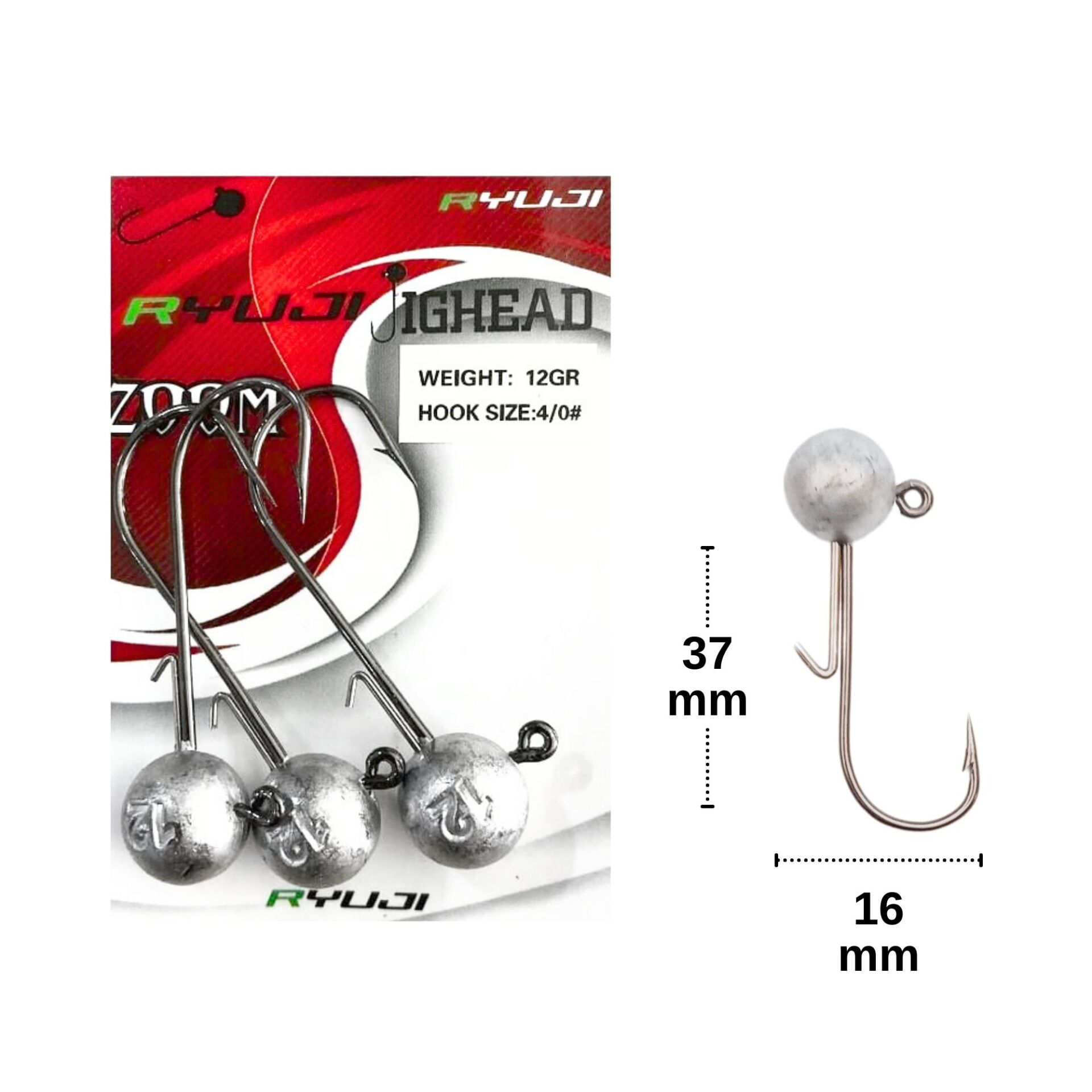 Ryuji 12gr İğne No:4/0 Zoka Jighead (3 Adet)