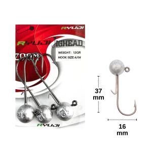 Ryuji 12gr İğne No:4/0 Zoka Jighead (3 Adet)
