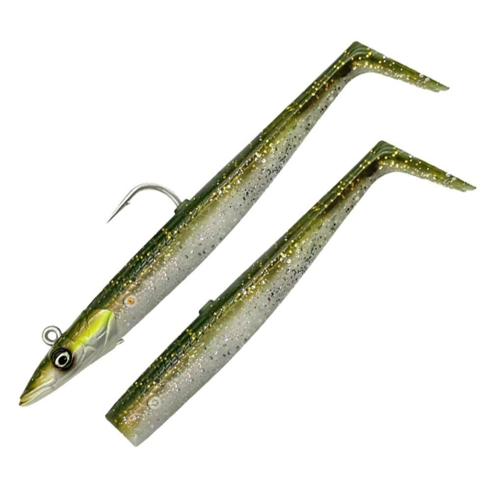 Savage Gear Sandeel V2 14 cm 33 gr 2+1 Green Silver