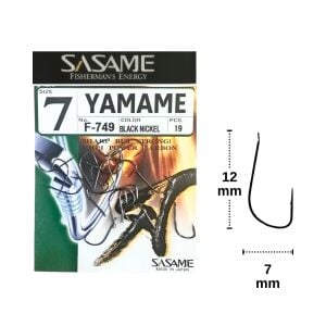 Sasame F-749 No:7 Yamame Serisi Olta İğnesi 19 Adet