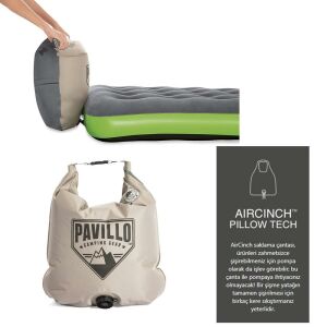 Pavillo 67619 Roll - Relax Twin Tek Kişilik Şişme Yatak 188*99*22cm