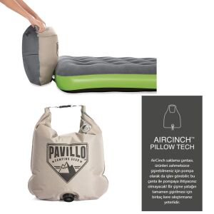 Pavillo 67619 Roll - Relax Twin Tek Kişilik Şişme Yatak 188*99*22cm