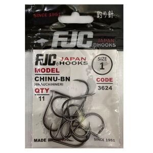 FJC 3624 No:1 Chinu Black Nikel Olta İğnesi 11 Adet