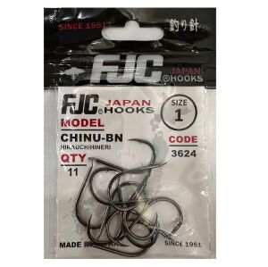FJC 3624 No:1 Chinu Black Nikel Olta İğnesi 11 Adet