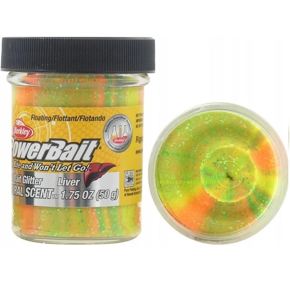 Berkley Powerbait Naturel Scent Liver (Ciğer) Simli Alabalık Hamuru Rainbow