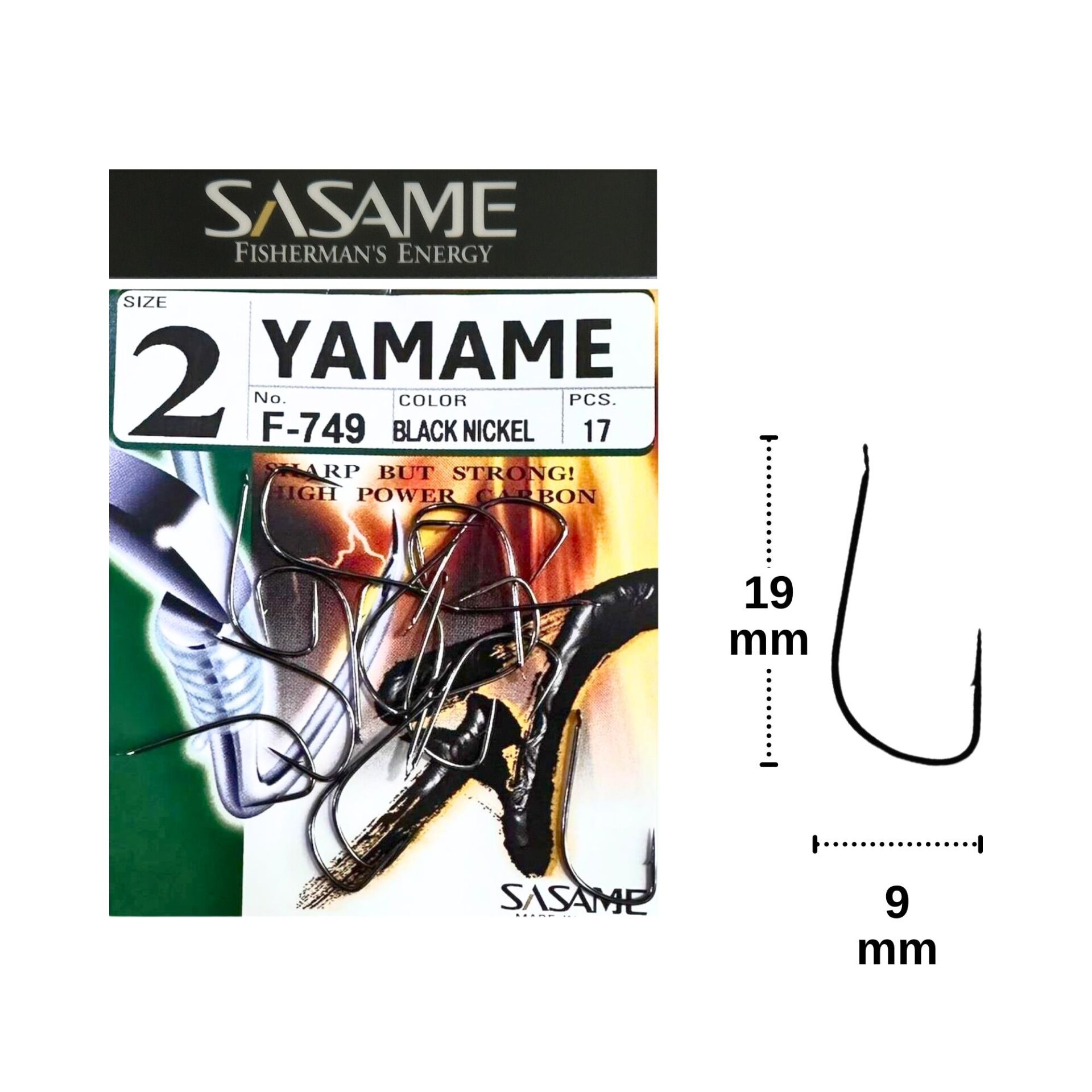 Sasame F-749 No:2 Yamame Serisi Olta İğnesi 17 Adet