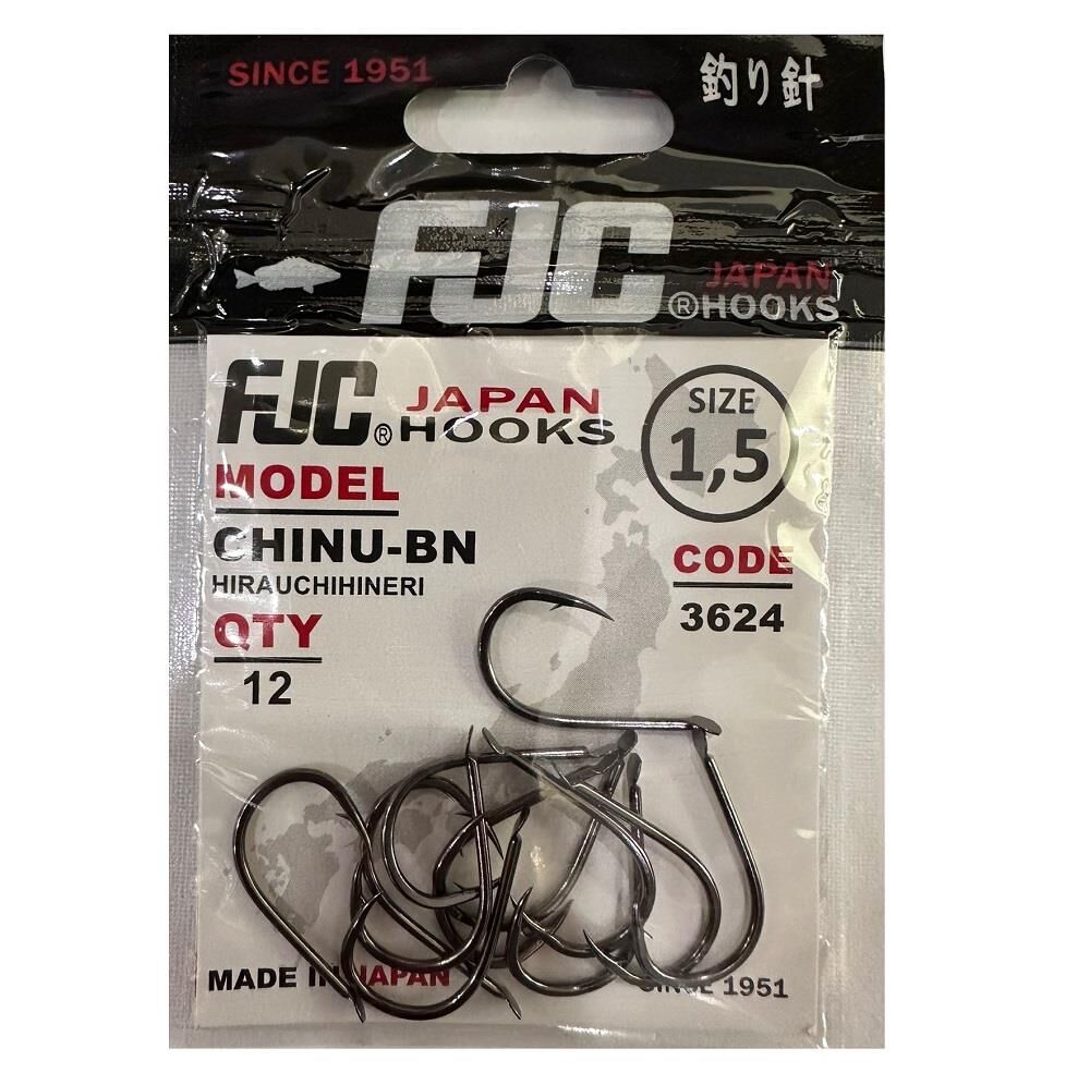 FJC 3624 No:1.5 Chinu Black Nikel Olta İğnesi 12 Adet