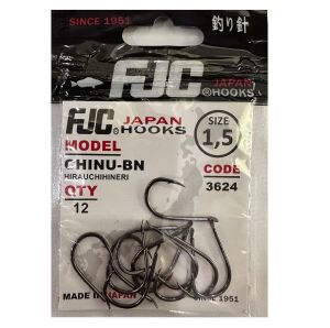 FJC 3624 No:1.5 Chinu Black Nikel Olta İğnesi 12 Adet