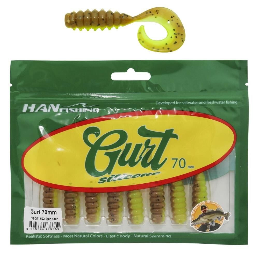 Hanfish Gurt 70 7cm Silikon Yem 8 Adet SBGT622 Spin Star