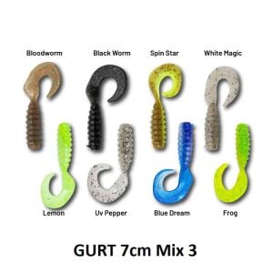 Hanfish Gurt 70 7cm Silikon Yem 8 Adet Mix 3