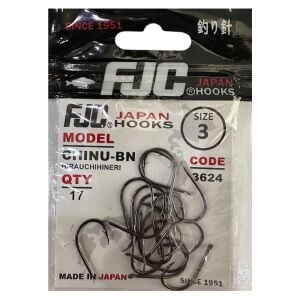 FJC 3624 No:3 Chinu Black Nikel Olta İğnesi 17 Adet