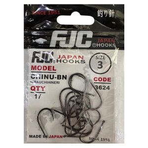 FJC 3624 No:3 Chinu Black Nikel Olta İğnesi 17 Adet