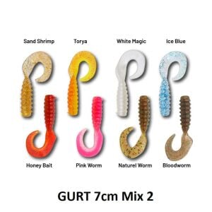 Hanfish Gurt 70 7cm Silikon Yem 8 Adet Mix 2